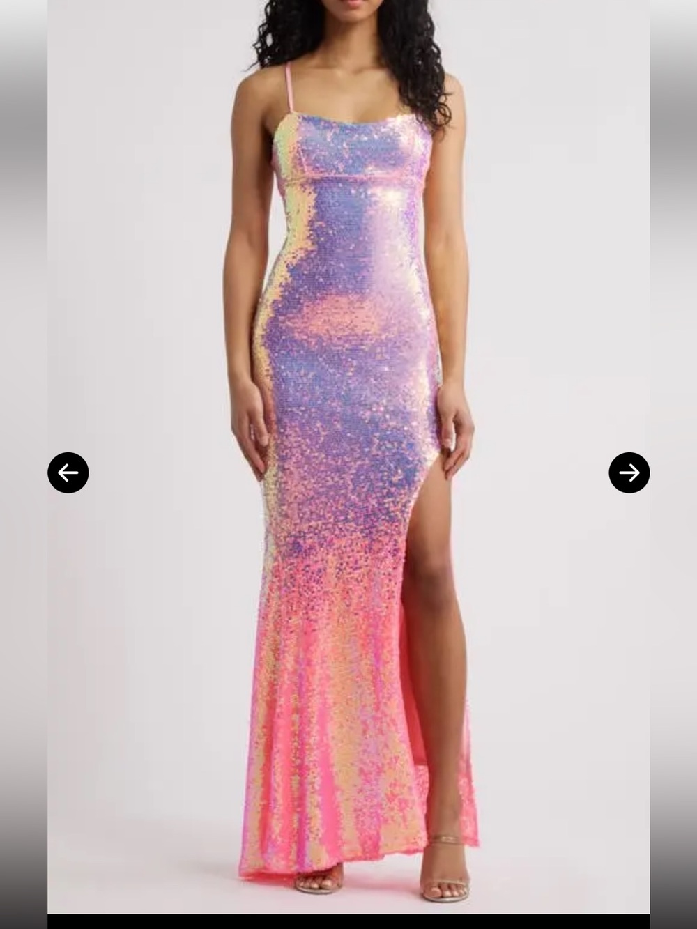 Ombré Sequin Lace-Up Back Gown
Jump Apparel